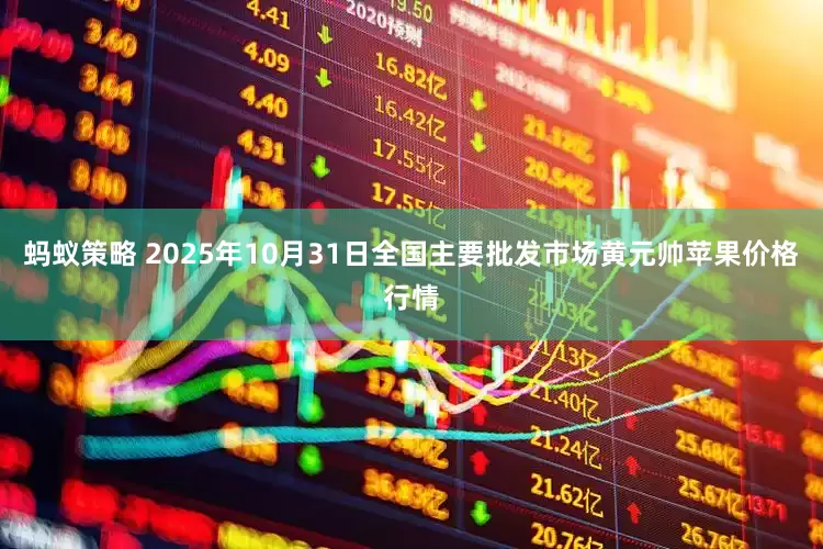蚂蚁策略 2025年10月31日全国主要批发市场黄元帅苹果价格行情